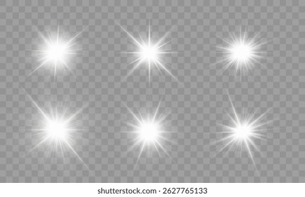 Bright stadium light effect with bokeh, flare, and flash glow — isolated vector spotlight background for luxury party, performance, or celebration poster