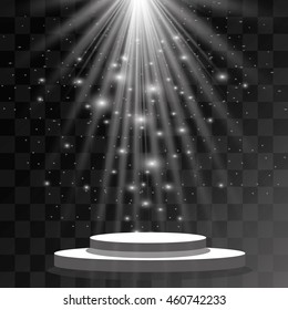 Bright stage with spot lights