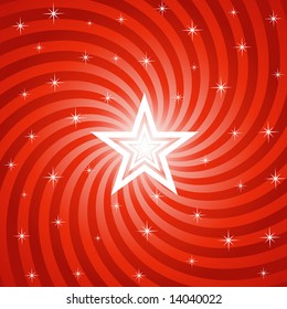 Bright Star Background - Vector