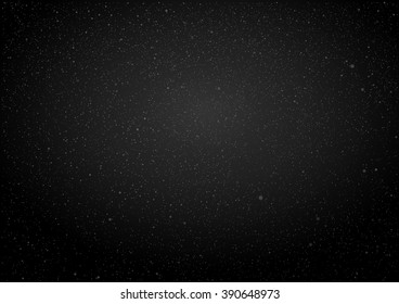 Bright star in blue dark night sky. Starry nights with bright, shinny stars, dots, points. Universe, cosmos, outer space. Background, banner, wallpaperm card, backdrop vector illustration.