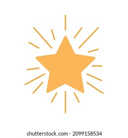 icono de decoración de estrella brillante