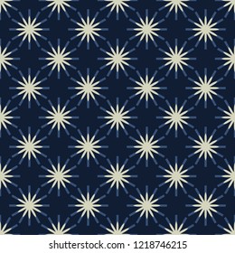 Bright Star Field Texture Seamless Vector Pattern. Starry Night Winter llustration for Seasonal Fashion Prints, Christmas Packaging, Magical Sky Paper , Nordic Wrap, Space Style Holidays Stationery.
