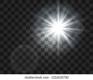 
bright star with highlights
