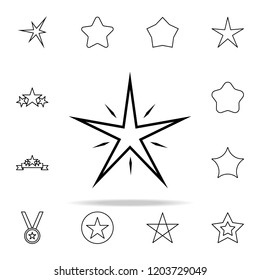bright Star line icon. Web icons universal set for web and mobile