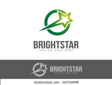 Bright Star Logo Template Design Vector