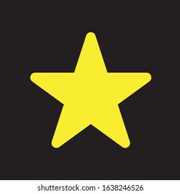 Bright Star Rate Button Element Graphic Illustration Sign Symbol Vector