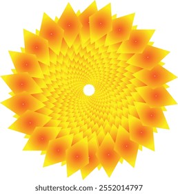 Bright star shape flower decoration abstract background illustration