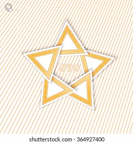 Bright Star Symbol for Your Simple Eps10 Sign Info Bar