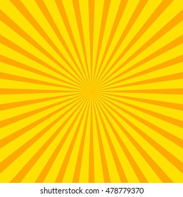 Bright starburst (sunburst) background with regular radiating lines, stripes