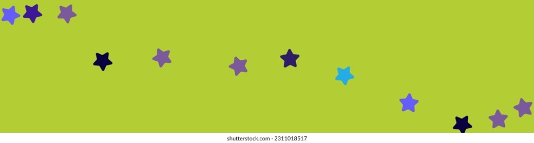 Bright Starfall Vector Blue Yellow Panoramic Background. Shiny Swirl Modern Design. Night sky Glamour Banner. Constellation Abstract Invitation.
