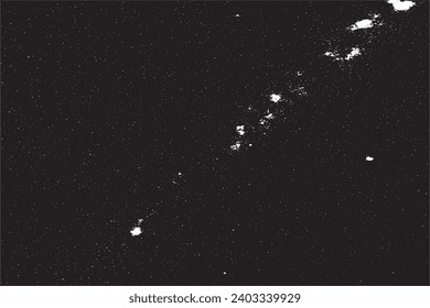 bright stars in black sky grungy vector image overlay monochrome background texture