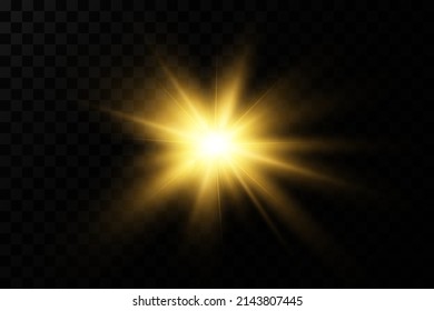 Bright stars. light effect. Bright particles.Vector.