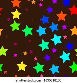 Bright Stars on a dark background.Pattern.Vector illustration for your business.
