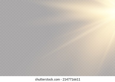 Bright stars.Gold color.Light effect. Bright particles. Solar explosion.