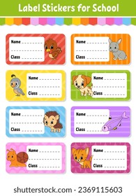 Pegatinas brillantes. Etiqueta rectangular. Ilustración aislada del vector de color.