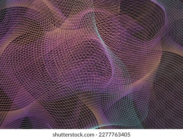 Fondo transparente del vector de luz de banda brillante. Diseño creativo de forma digital. Mezclar textura gráfica. Patrón moderno de curva de degradado.