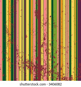 Bright stripes with grunge, stripes and grunge are separate editable elements