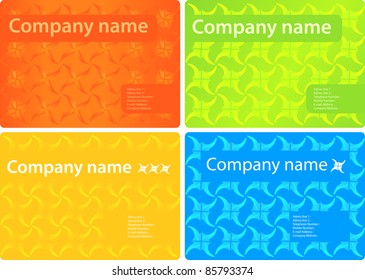 bright stylish business Card Template