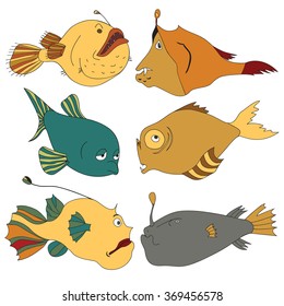 Bright and Stylish Deep-water Fishes.