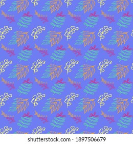 bright stylish floral seamless pattern