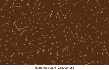 Diseño de línea brillante y elegante. Patrón abstracto sin fisuras. Fondo marrón geométrico moderno.
