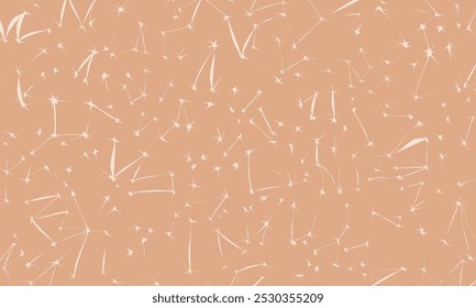 Diseño de línea brillante y elegante. Patrón abstracto sin fisuras. Fondo marrón marfil geométrico moderno.
