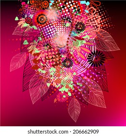 bright summer abstraction. vector 