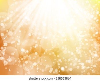 Bright summer background with bokeh effect