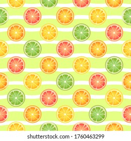 Bright summer background of citruses
