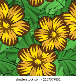 Luminoso fondo de verano con flores. Patrón transparente para imprimir en el material, folletos publicitarios. Estilizado como una acuarela.