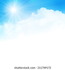 Bright summer background, vector illustration, eps10