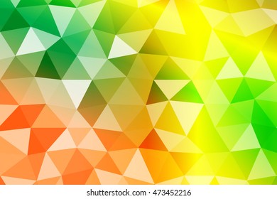 bright summer banner with polygonal shape. For relax design. Vector illustration. For your business, template, presentation