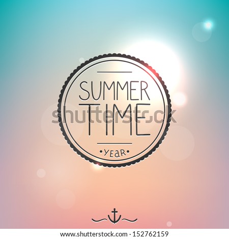 Bright summer card
