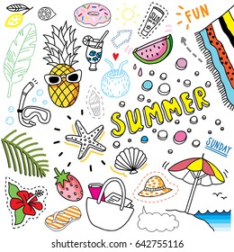 Bright Summer Doodle Set