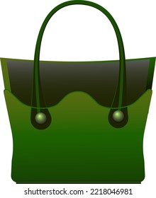 Bright summer fashion women's accessories. Illustration stylish bag. Flat lay. copy space. Layout