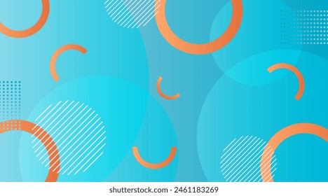 Heller Sommer geometrische abstrakte Hintergrund. Zusammensetzung von glatten Formen. Vektorillustration.