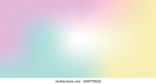 Bright summer gradient background in pink, yellow, green and blue. Good for banner, social media template, poster and flyer template 
