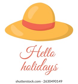Bright summer illustration. Perfect for summer vacations, travel promotions and holiday cards.