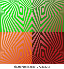 Bright summer pattern in the style of volumetric abstract drawing of an elephant. You can use for design of textiles, posters, flyers, sticker, mock ap design.