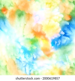 Bright, summer Tie-dye seamless pattern