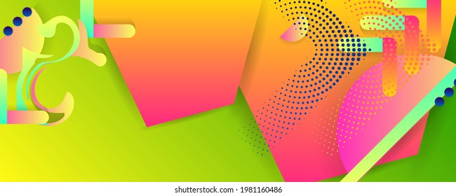 Bright Summernew color design backgrounds template summer juicy background with geometric elements. Vector eps10