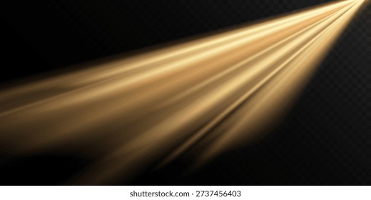 Bright Sun Flash Light Rays Abstract Vector Illustration.