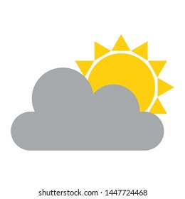 bright sun icon. flat illustration of bright sun vector icon for web