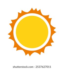 A Bright Sun Icon with Radiant Rays, ideal for symbolizing warmth and positivity