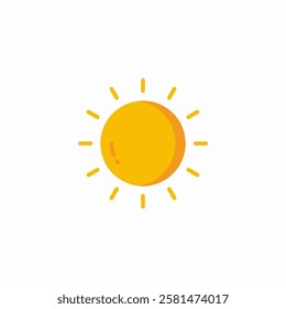 Bright sun illustration for sunny weather Vector