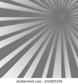 Bright sun, rays in the form of stripes. Creative illustration for magazine, poster, book cover, banner, flyer, booklet. - Vector graphics