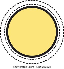 bright Sun Shine vector icon