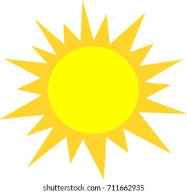 Bright Sun Vector Stock Vector (Royalty Free) 711662935 | Shutterstock