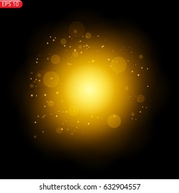 Bright sun, yellow star