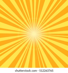 Bright sunbeams. Vector illustration EPS 10